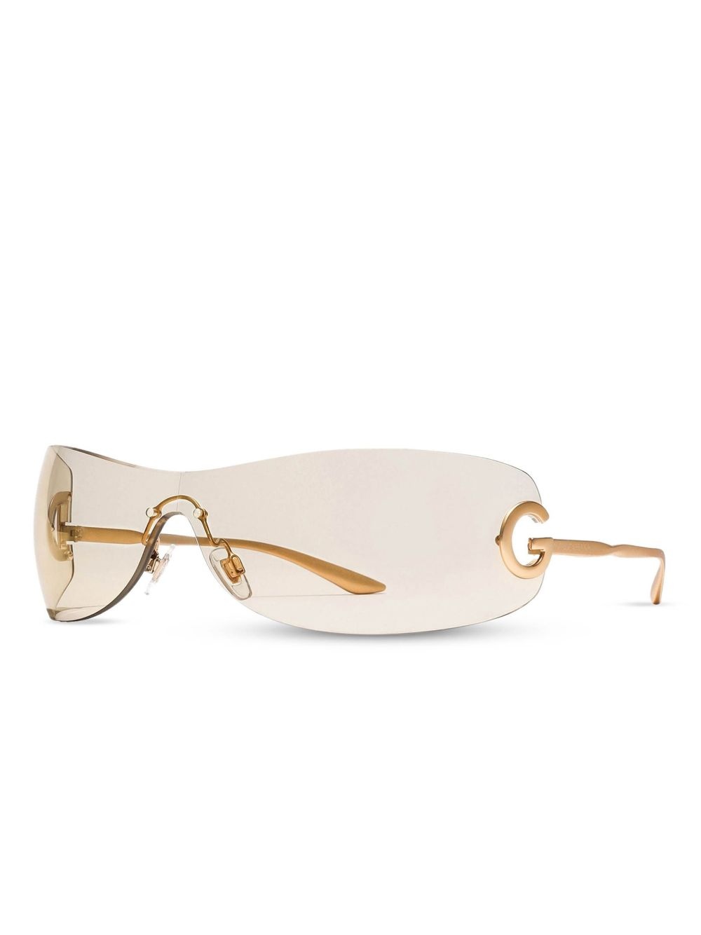 curved-frame sunglasses - 2