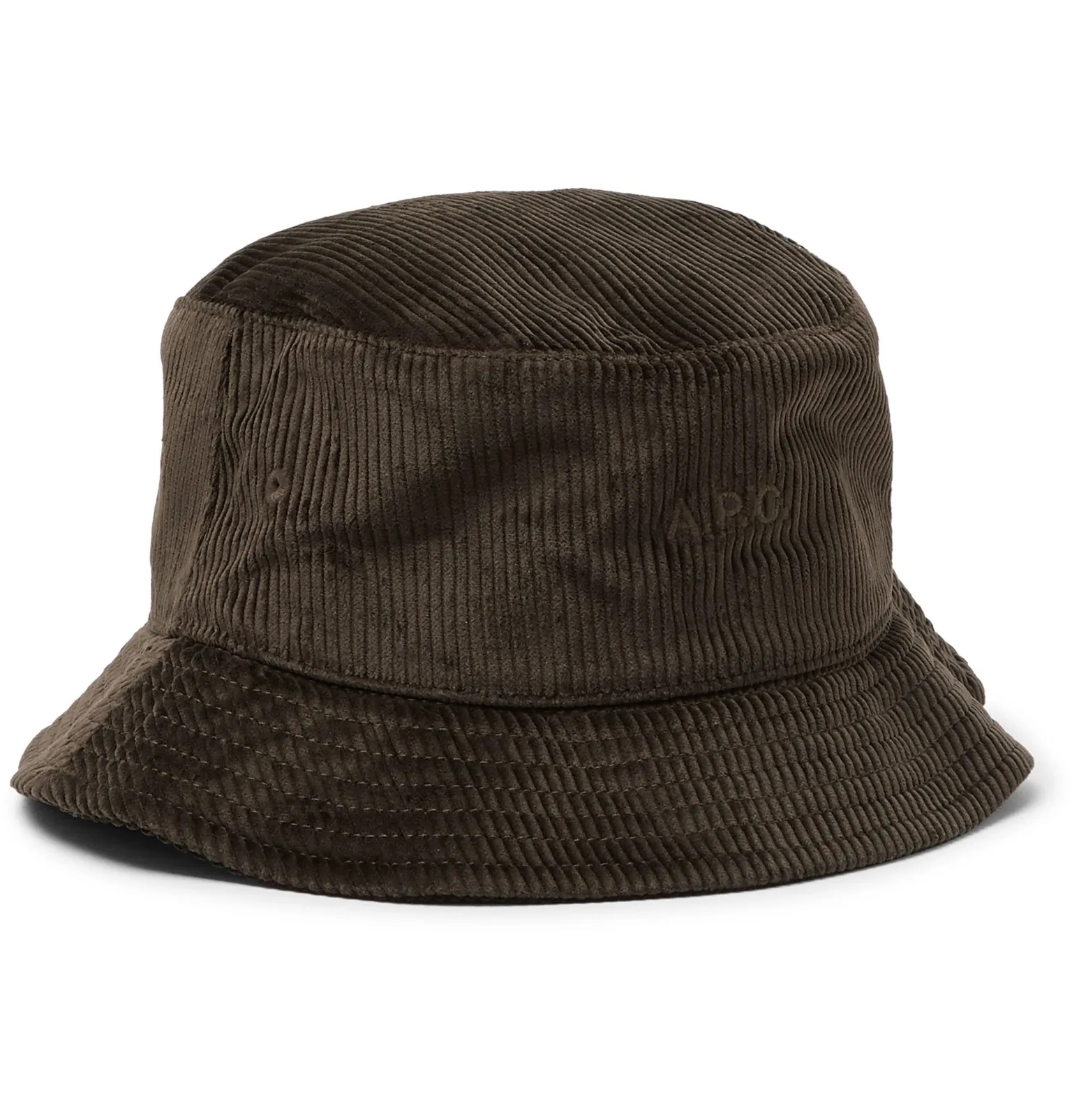 Alex Logo-Embroidered Cotton-Corduroy Bucket Hat - 1