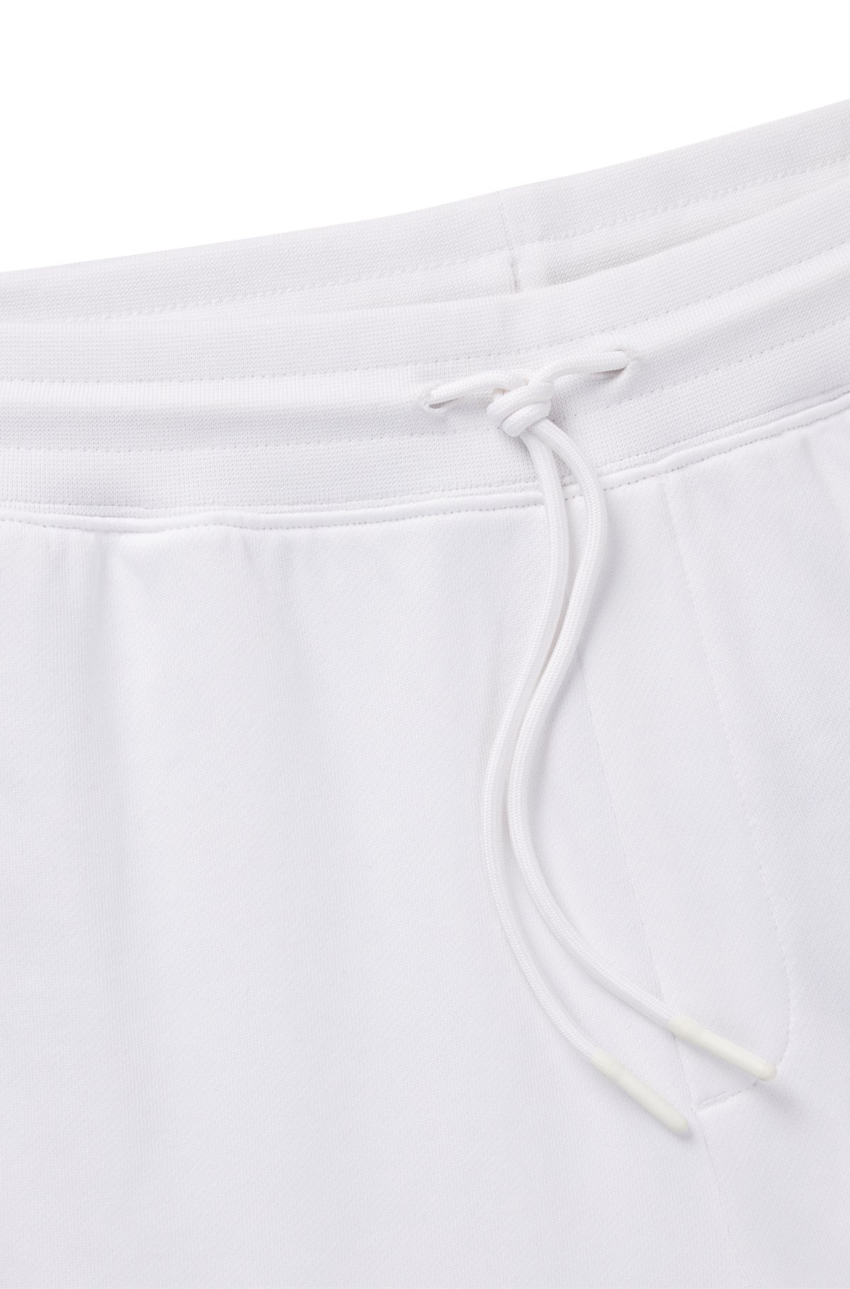 COTTON-TERRY TRACKSUIT BOTTOMS WITH HAPPY HUGO LOGO PATCH - 6