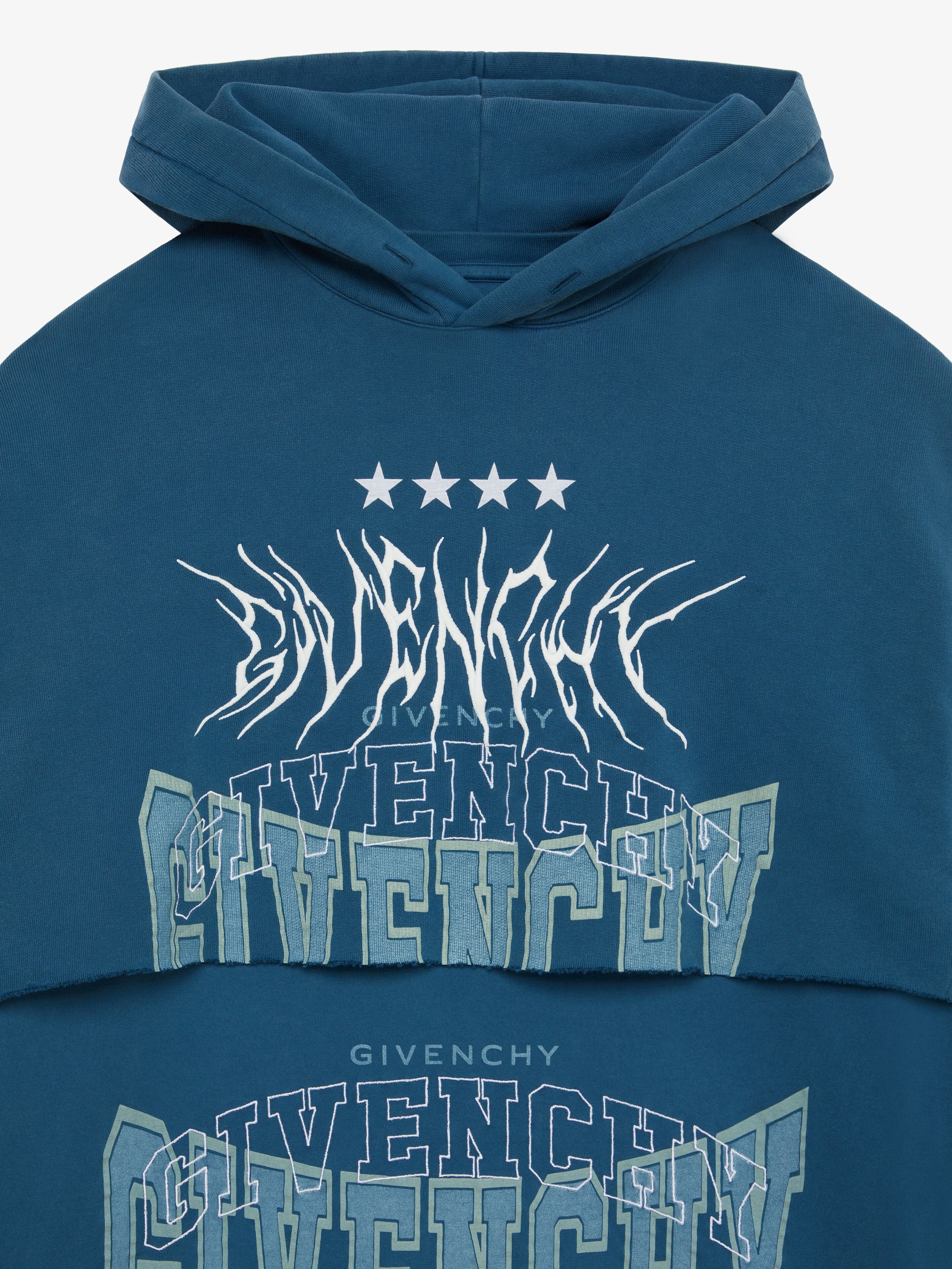 DOUBLE LAYERD HOODIE IN FELPA - 6