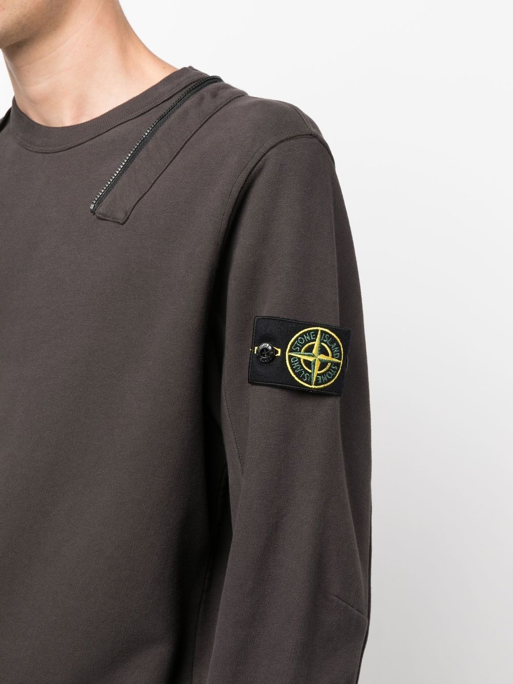 logo-patch long-sleeve hoodie - 5