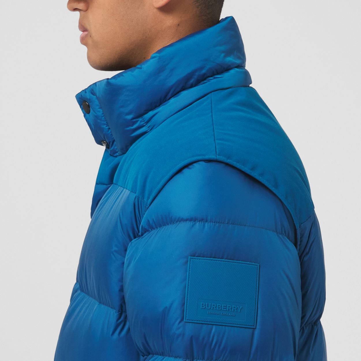 Detachable Sleeve Hooded Puffer Jacket - 5