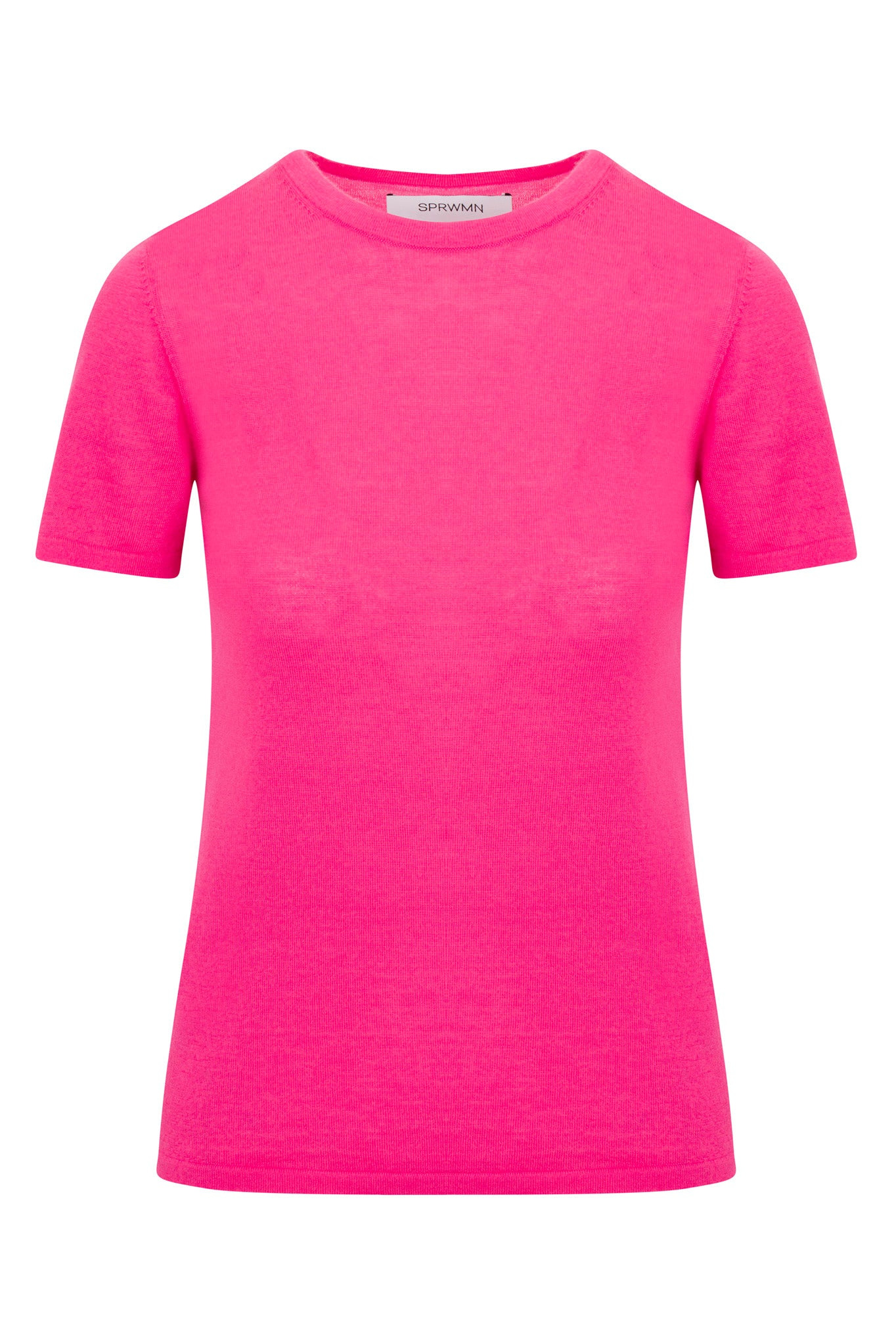 PINK ULTRA FINE CASHMERE TEE - 5