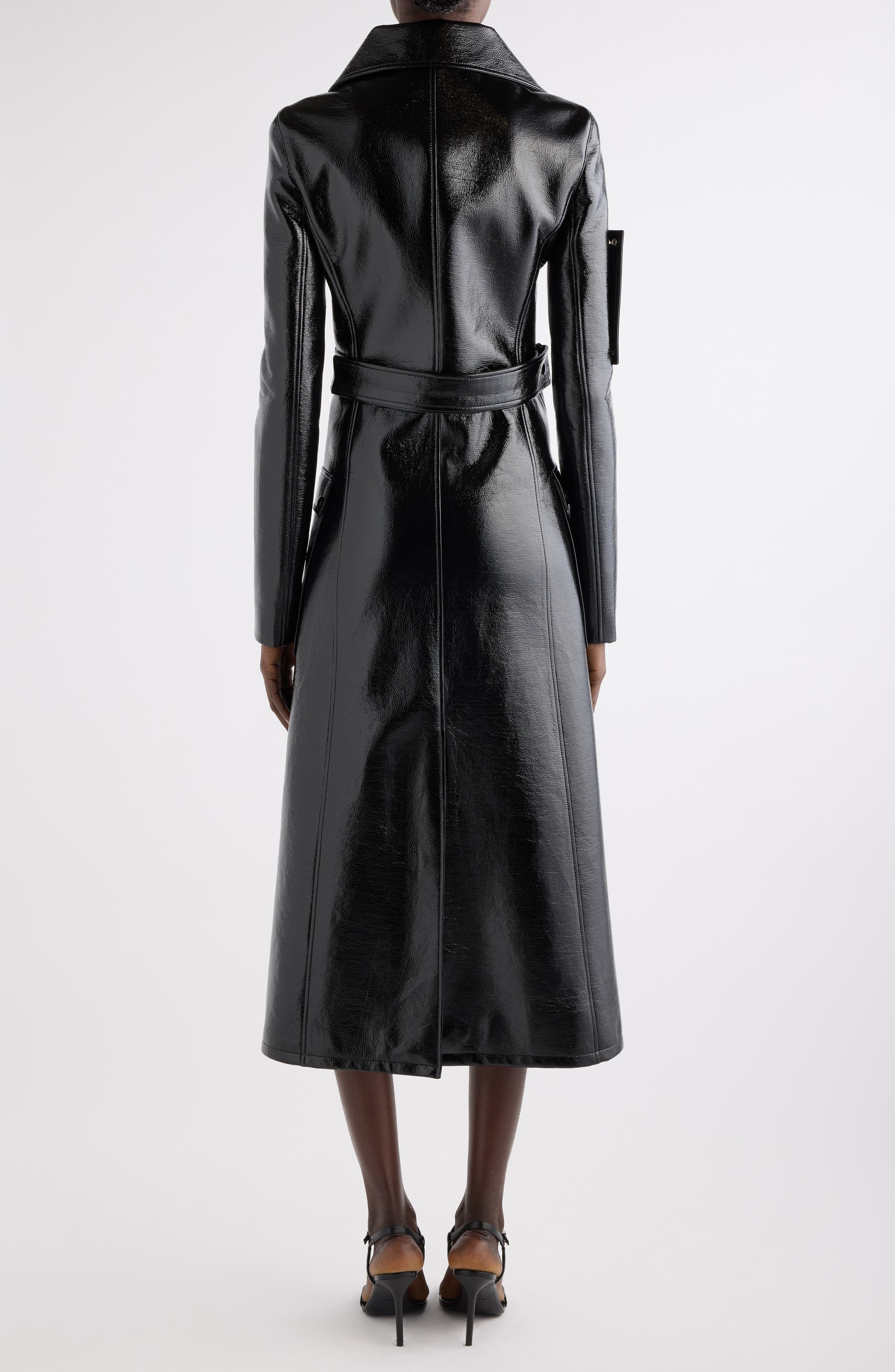 Courrèges Heritage Vinyl Trench Coat in Black at Nordstrom - 2
