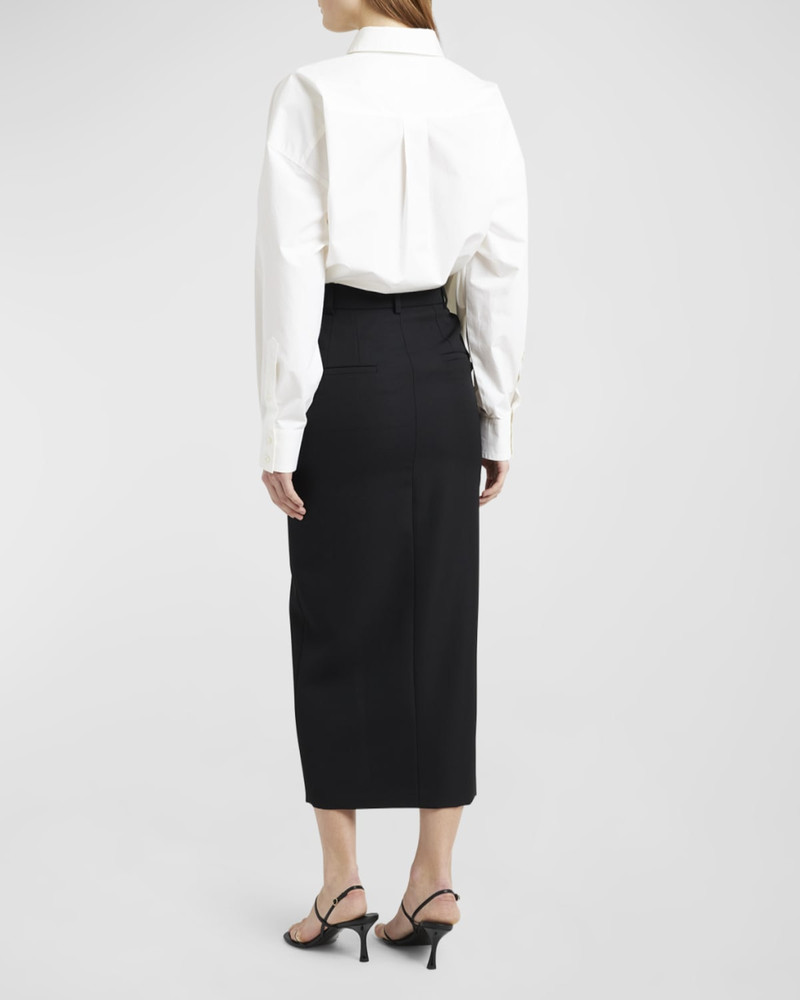 Lula Virgin Wool Midi Skirt 4