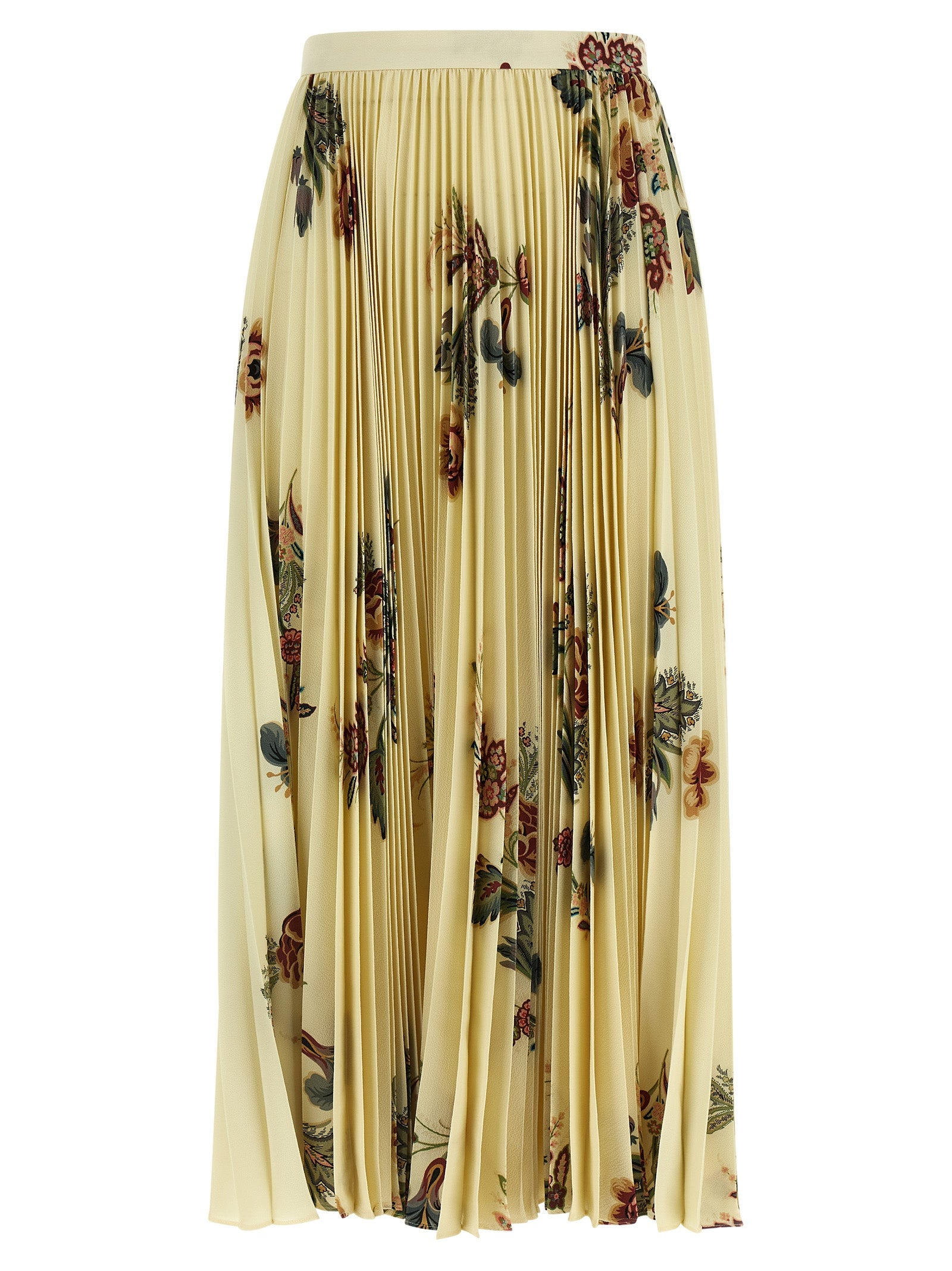 Pleated Midi Skirt Skirts Multicolor - 2