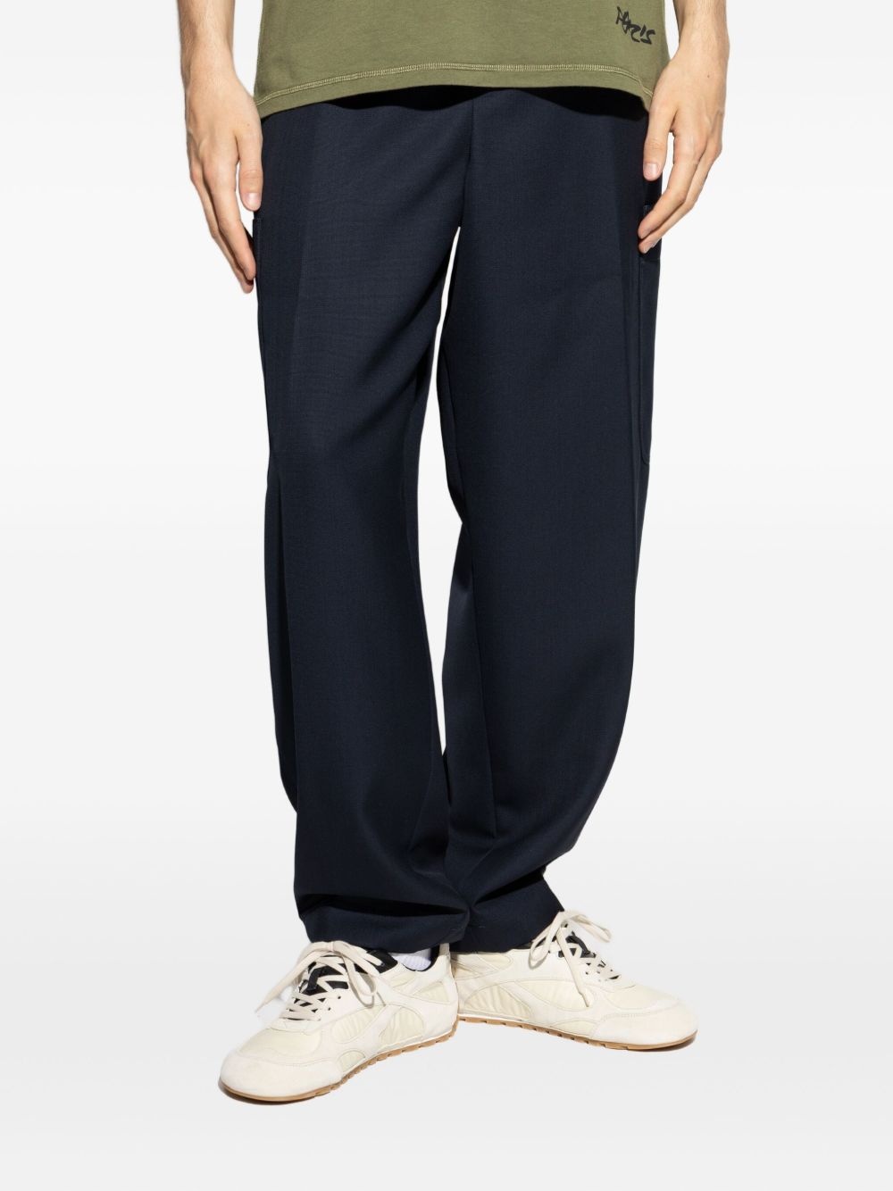 drawstring-waist jeans - 3