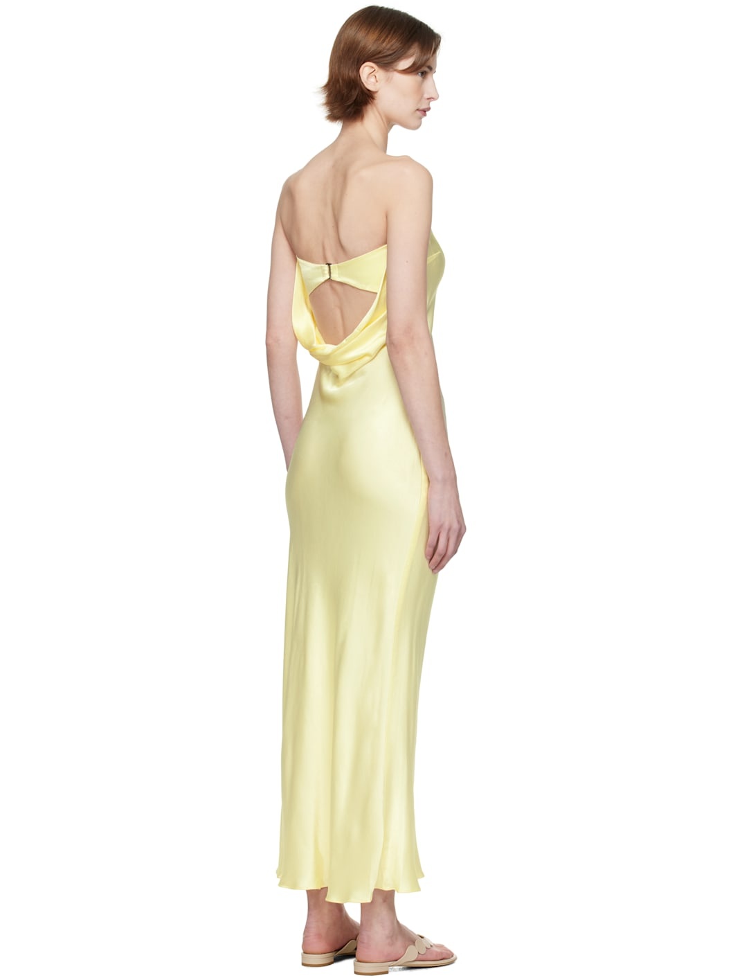 Yellow Moon Dance Strapless Maxi Dress - 3
