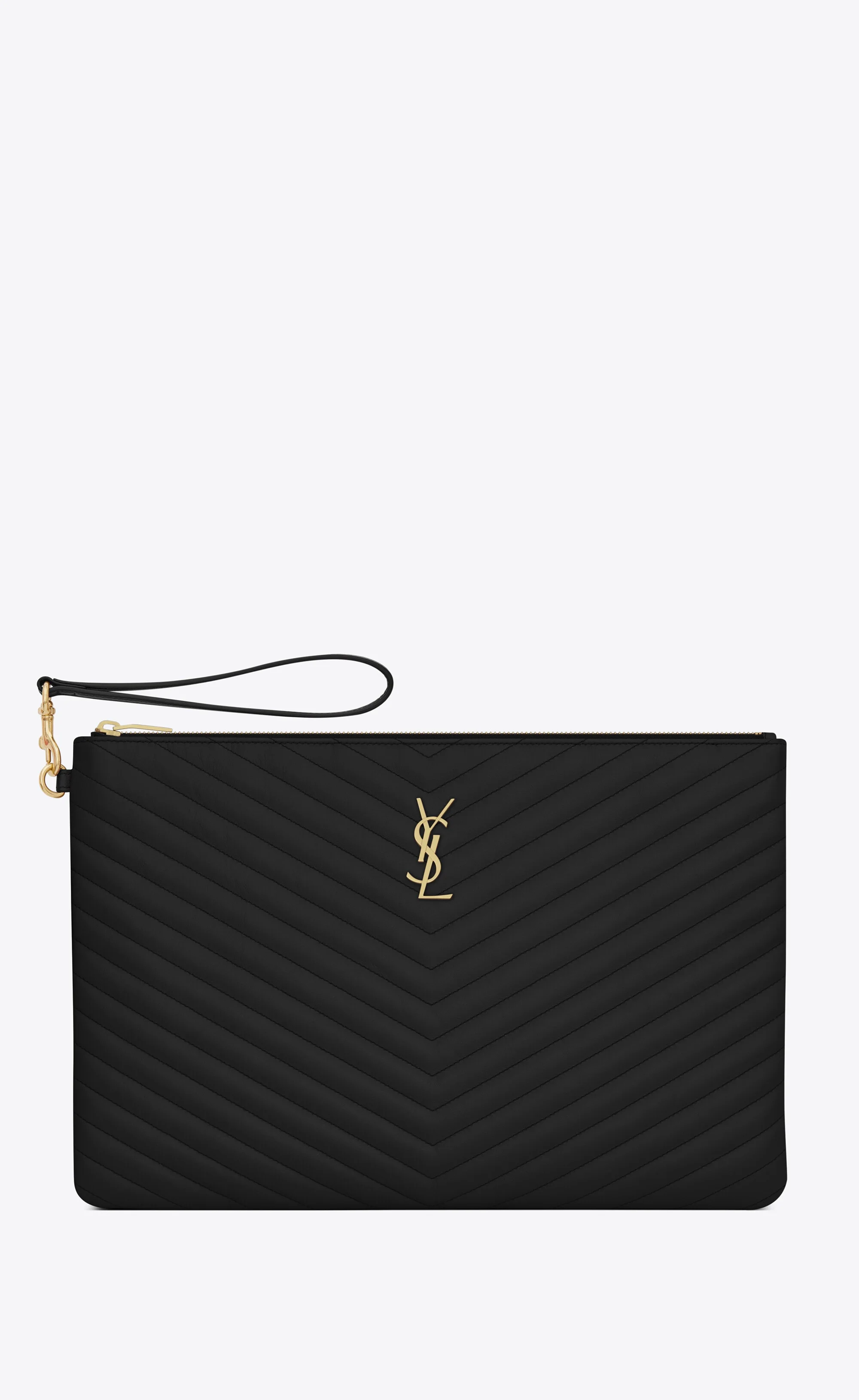 CASSANDRE MATELASSÉ DOCUMENT HOLDER IN LEATHER - 1