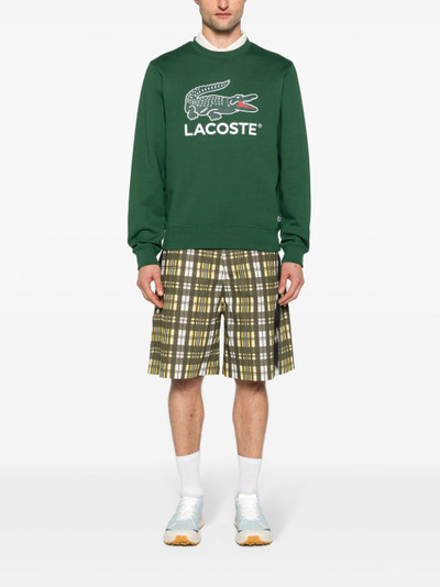 LACOSTE logo-print cotton sweatshirt outlook