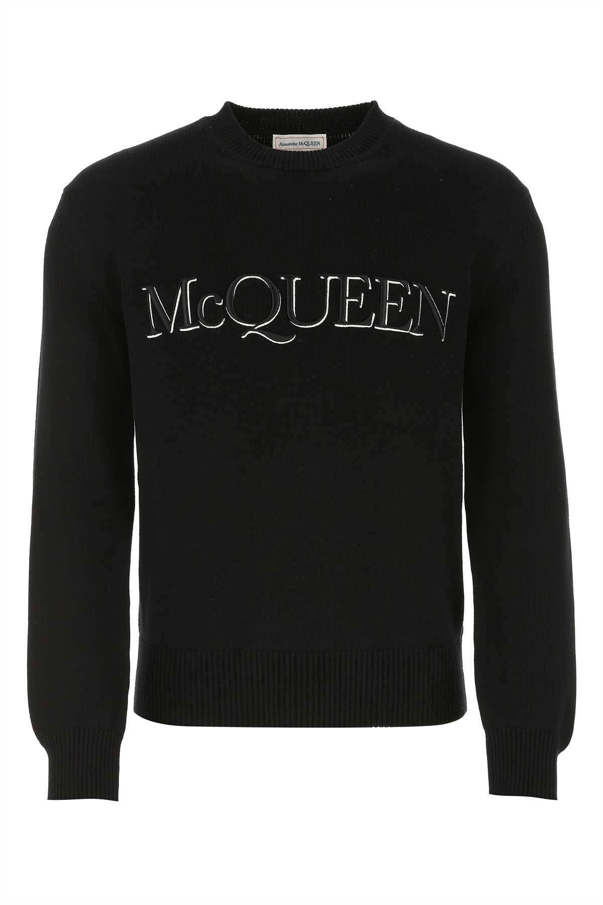 Alexander Mcqueen Men Black Cotton Sweater - 1