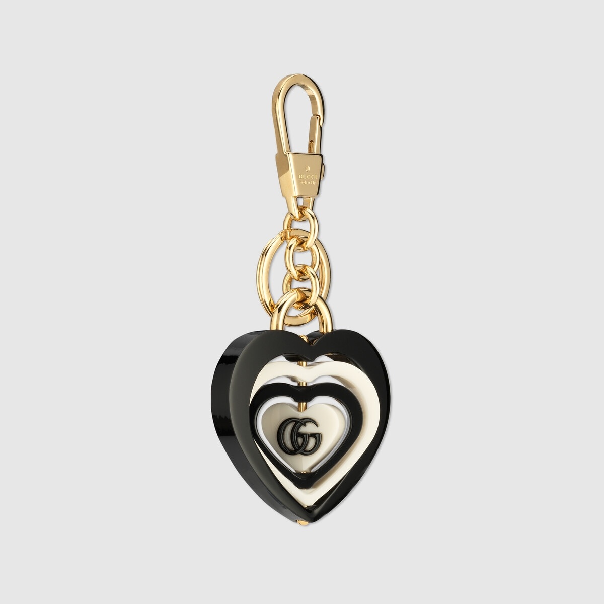 Double G heart-shaped keychain - 2