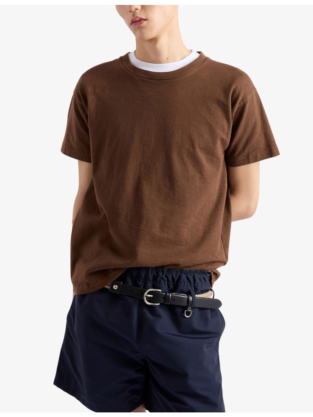 Crewneck Boxy-Fit Cotton-Jersey T-Shirt - 3