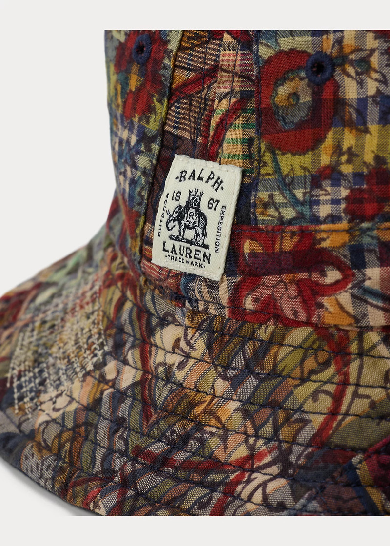 Reversible Madras-Twill Bucket Hat 4