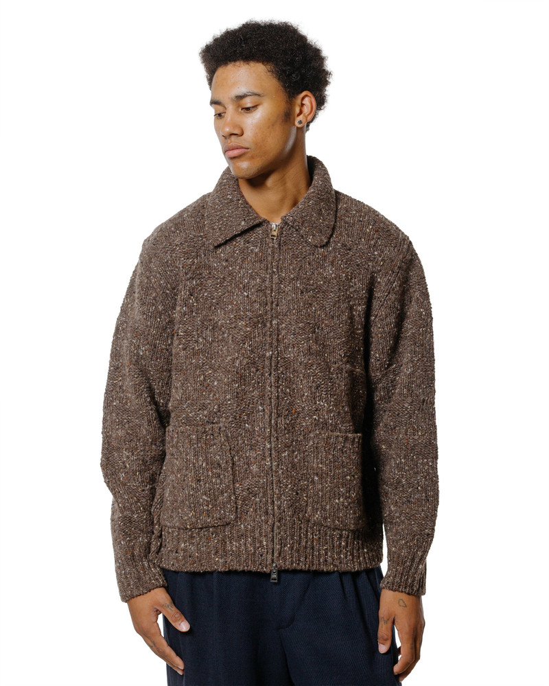 NORSE PROJECTS Erik Donegal Diamond Jacket Seal Brown outlook