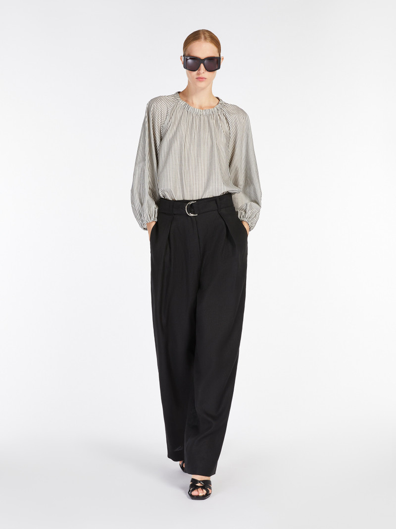 'S Max Mara JANE Wide-fit linen trousers outlook