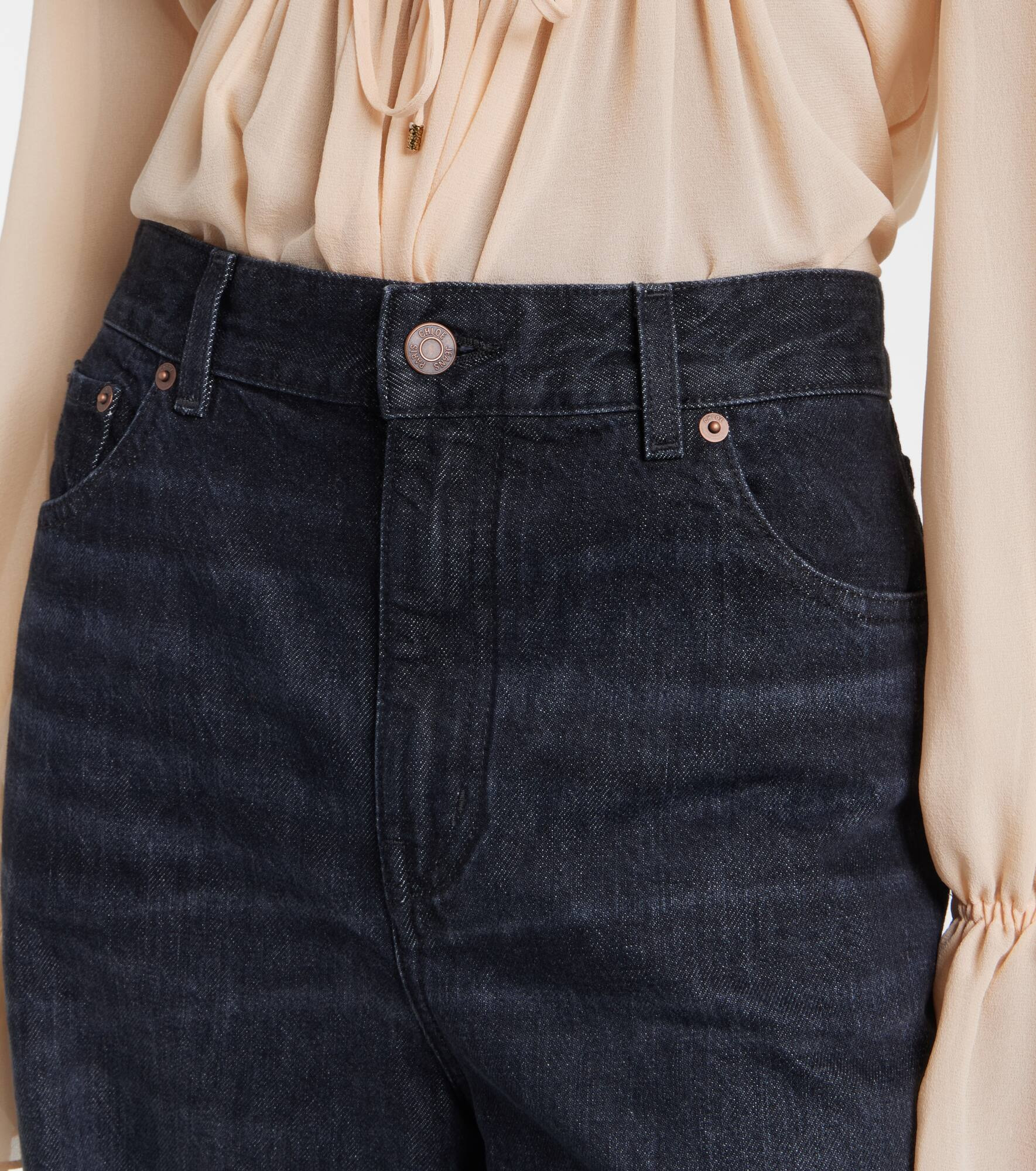 High-rise wide-leg jeans - 4