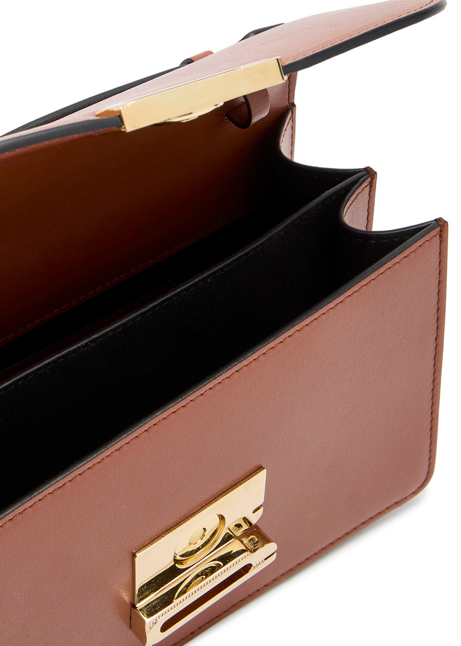Victoria Beckham Dorian Mini Grained-leather top Handle bag - 4