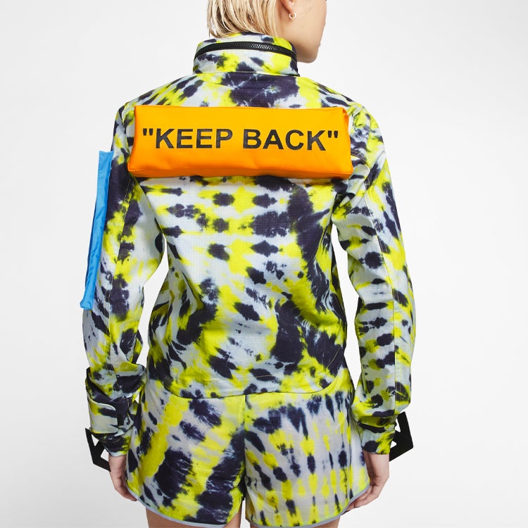 (WMNS) Nike Lab Tie Dye Jacket 'Volt Blue' CK4808-702 - 5