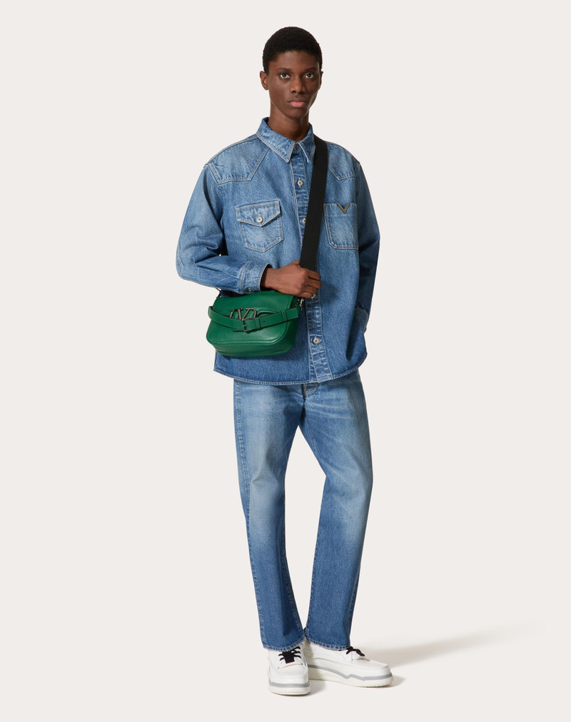 VALENTINO GARAVANI ALLTIME GRAINY CALFSKIN SHOULDER BAG 2