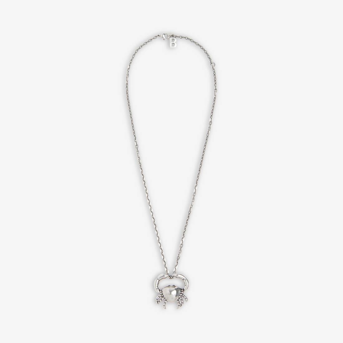 Women's Zodiac Sign Cancer Necklace in Silver - 1