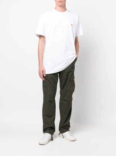 Carhartt logo-embroidered crew-neck T-shirt outlook