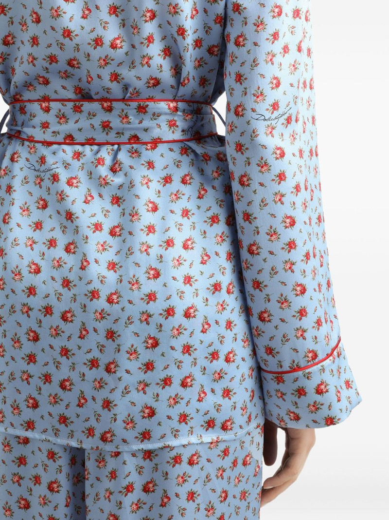 floral-print tie top 4