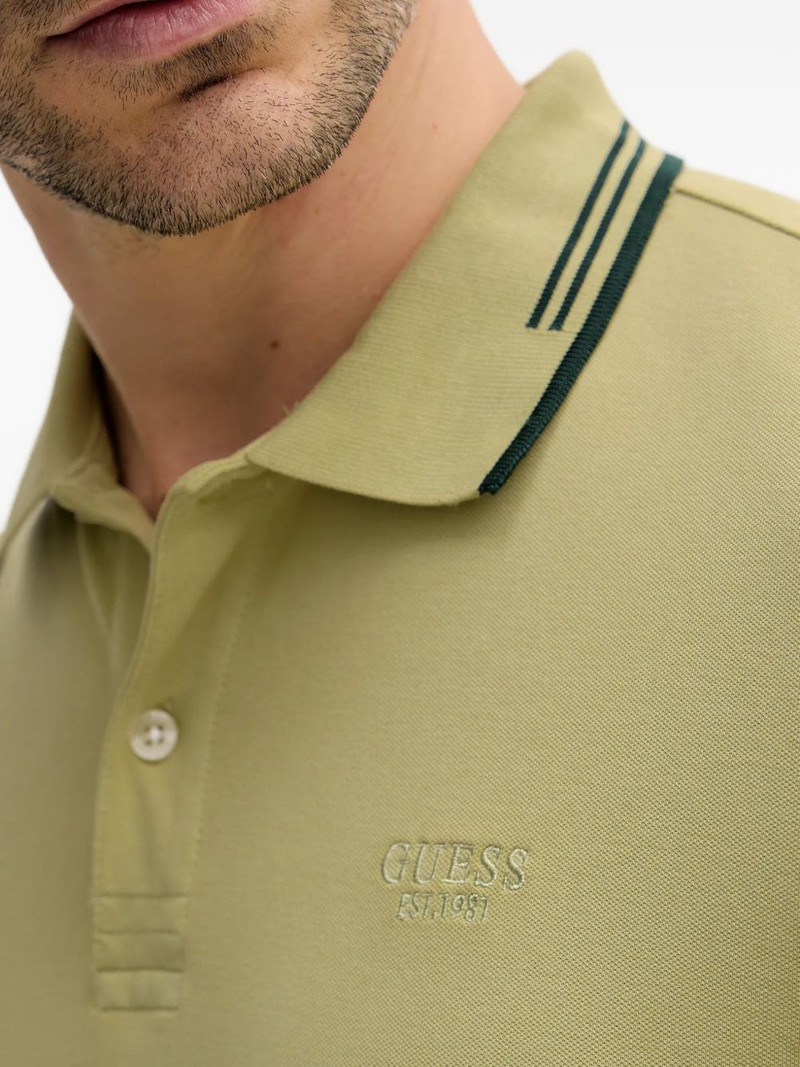 striped collar polo shirt 5