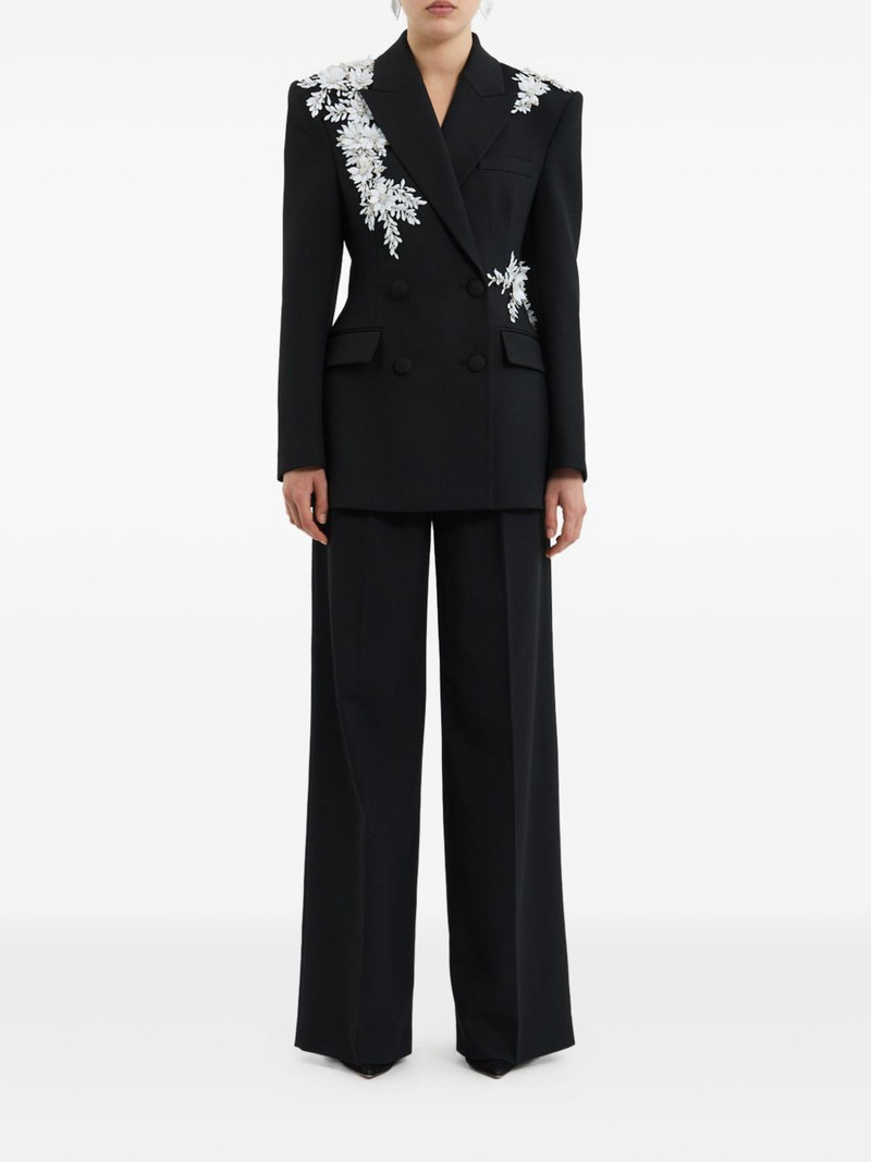 REBECCA VALLANCE floral-embellishment double-breasted blazer outlook