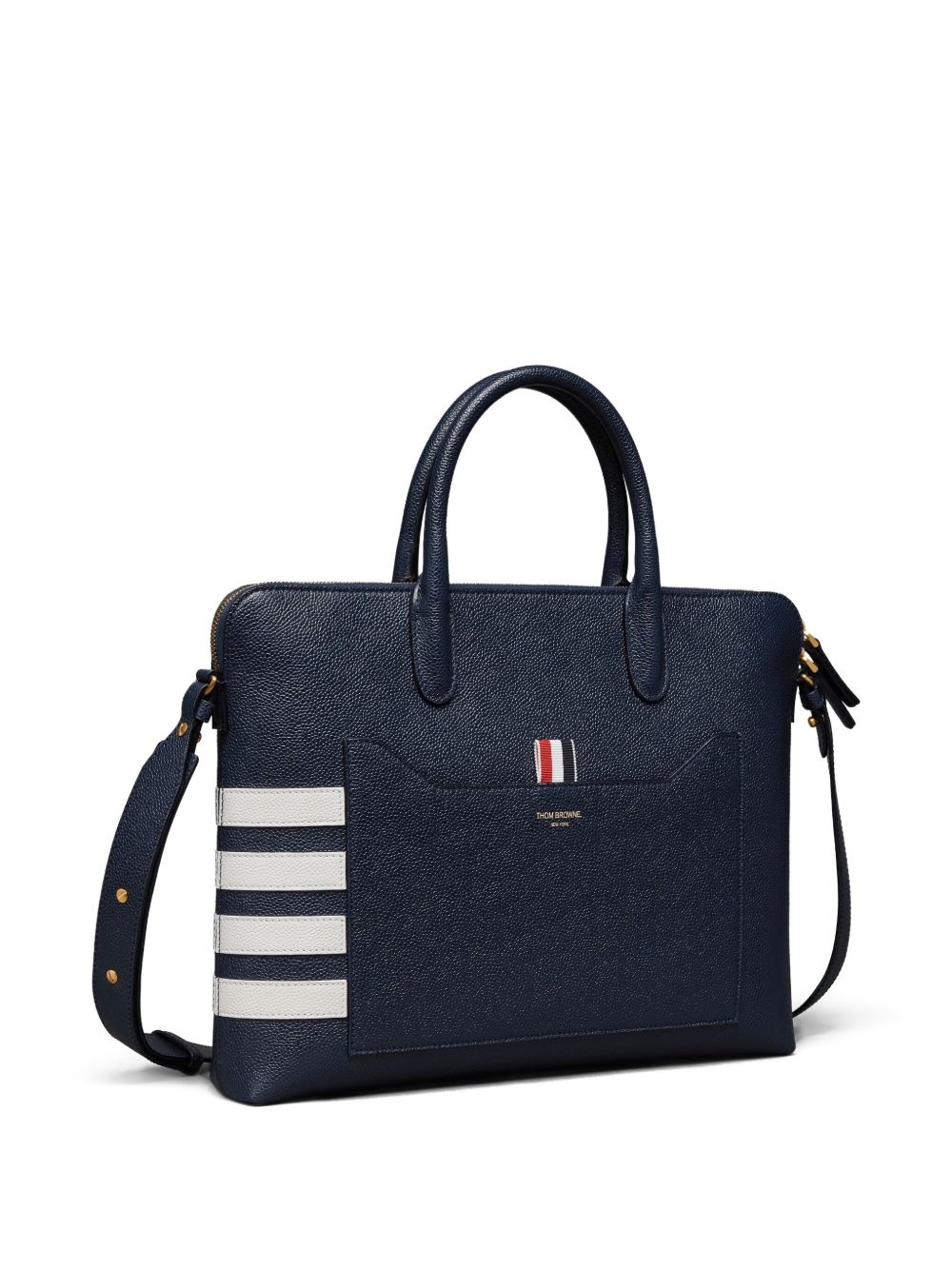 leather tote bag - 3