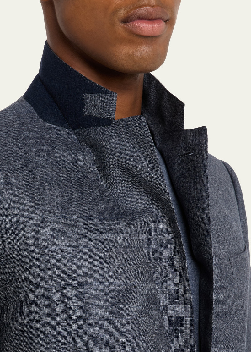 ZEGNA Men's Wool Tonal Plaid Two-Piece Suit outlook