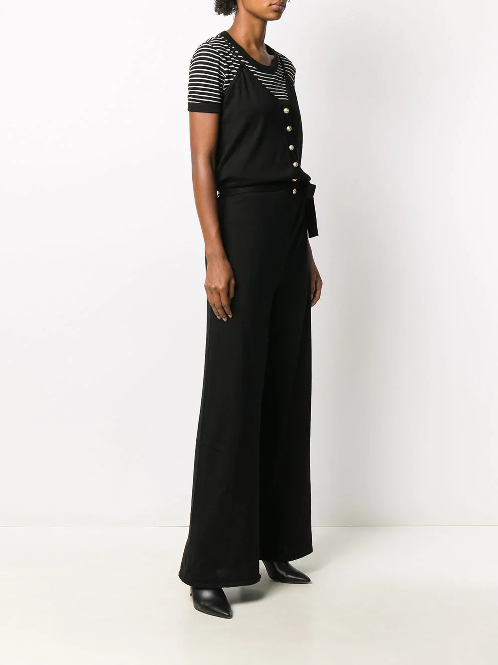 button-up sleeveless jumpsuit - 3