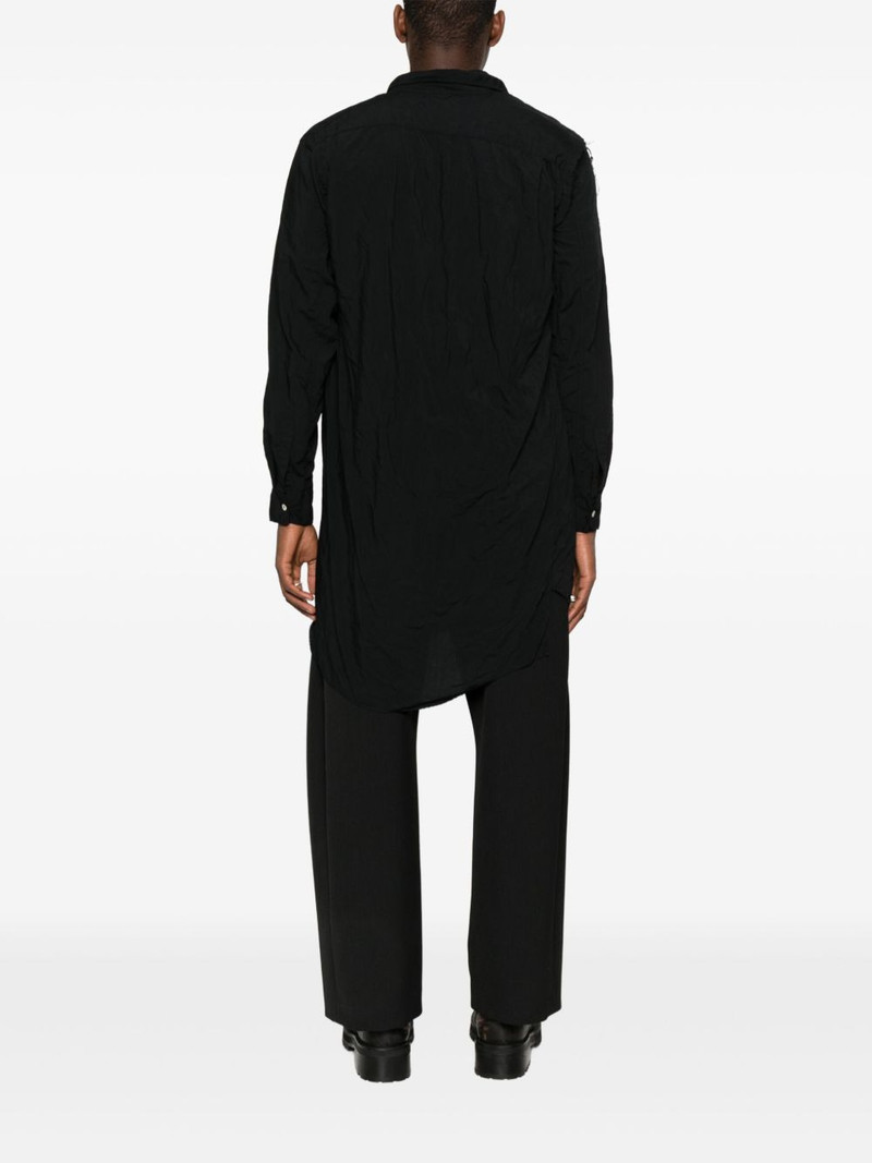 button-fastening asymmetric shirt 4