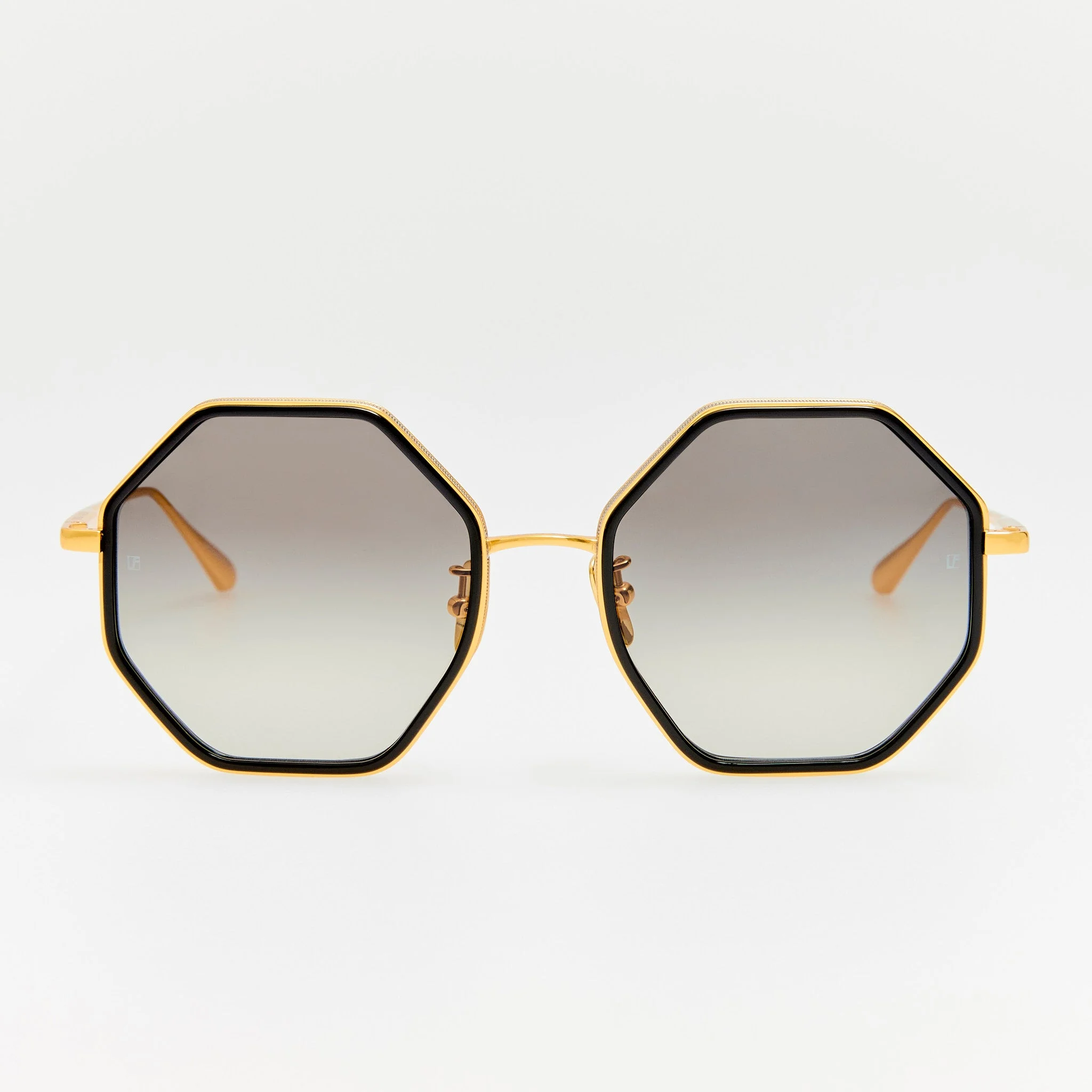 Coraline Sunglasses in 22K Gold and Grey - 1