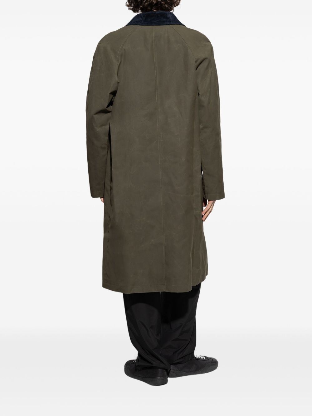 corduroy-collar coat - 4