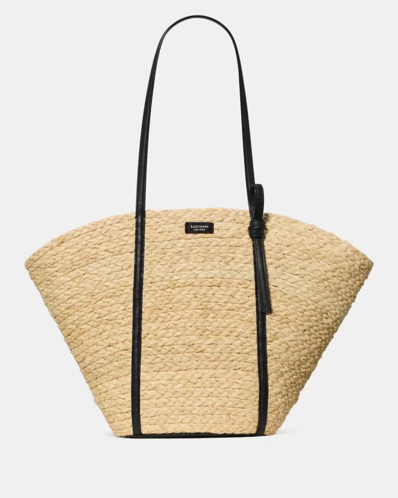 On Purpose Straw Large Tote Bag - 1