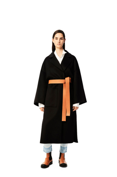 Loewe Oversize belted coat in cashmere outlook