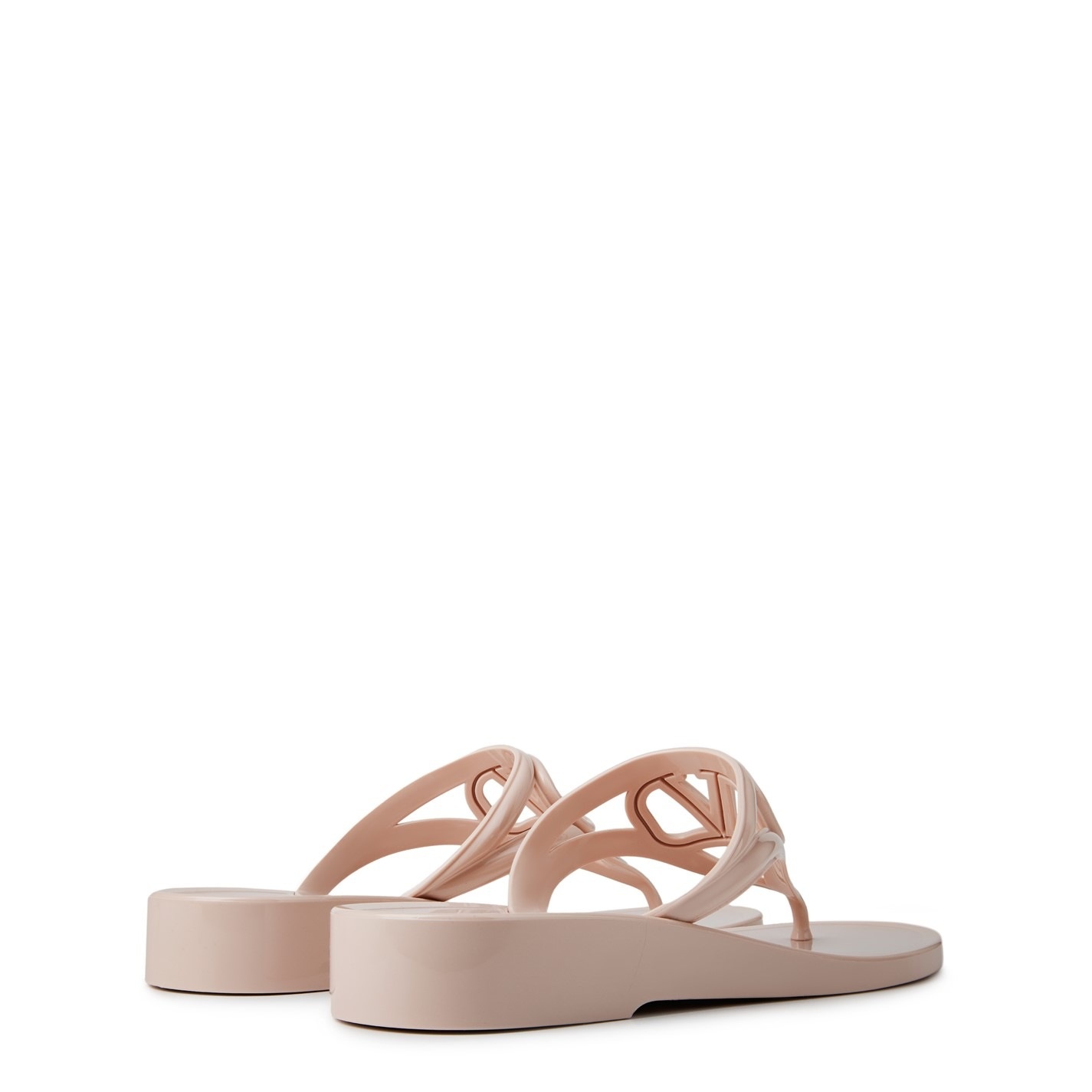 VLOGO CUT-OUT THONG SANDALS - 4