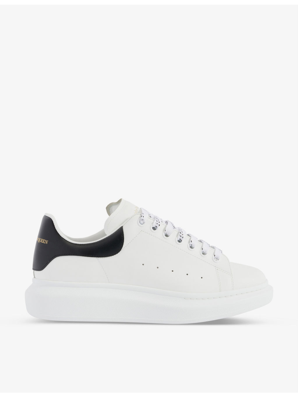 Oversized-sole leather low-top trainers - 1