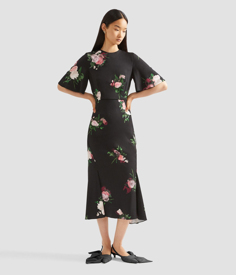 SHORT SLEEVE MIDI DRESS 1