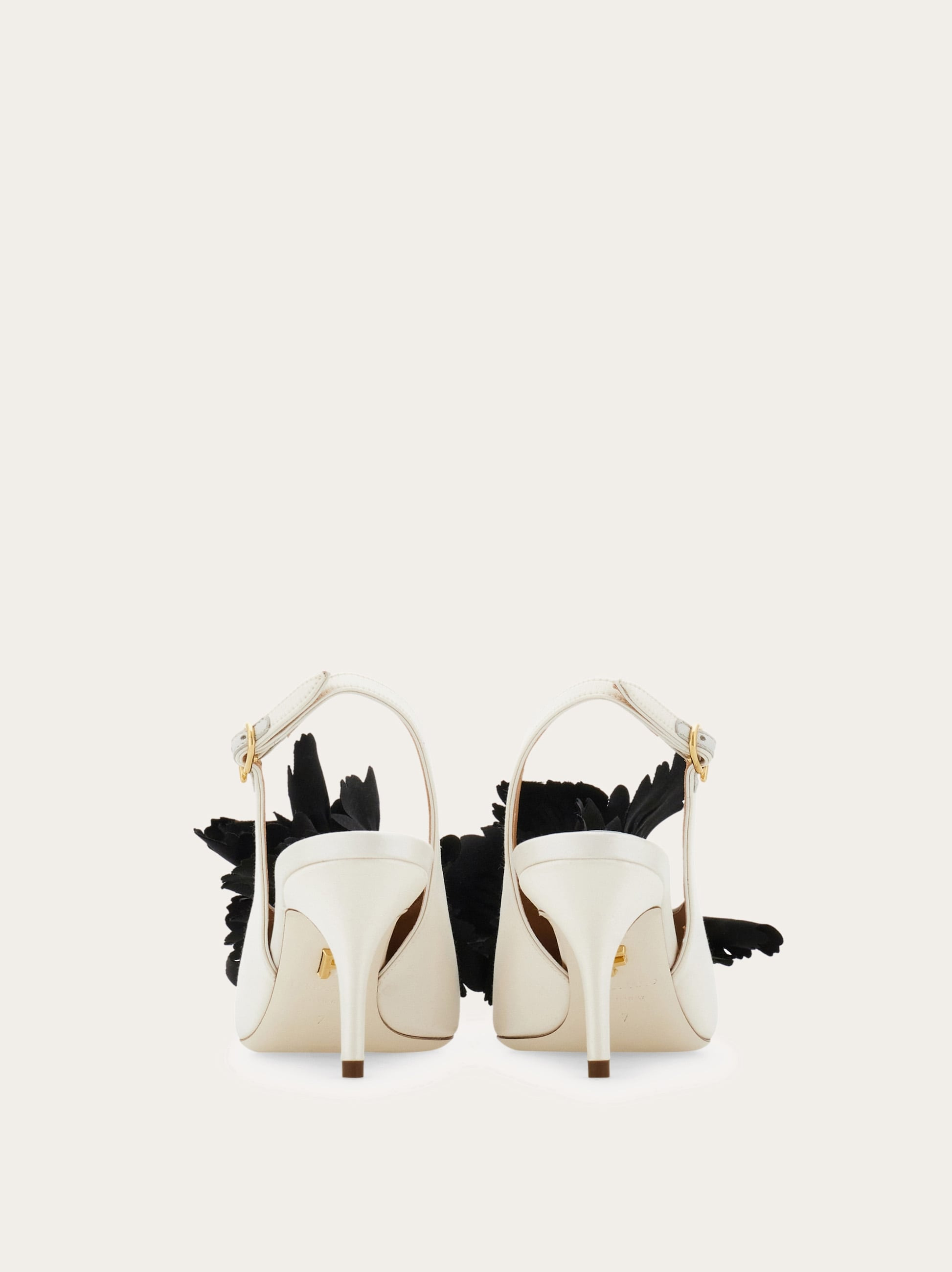 Flower embellished slingback - 5