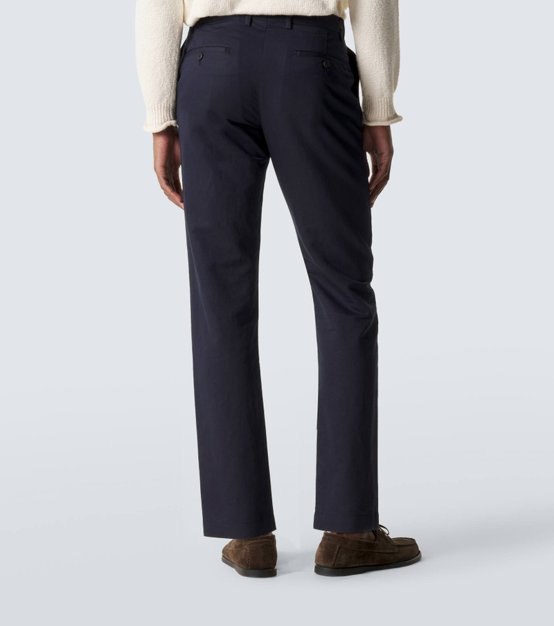 Cotton and linen straight pants 4