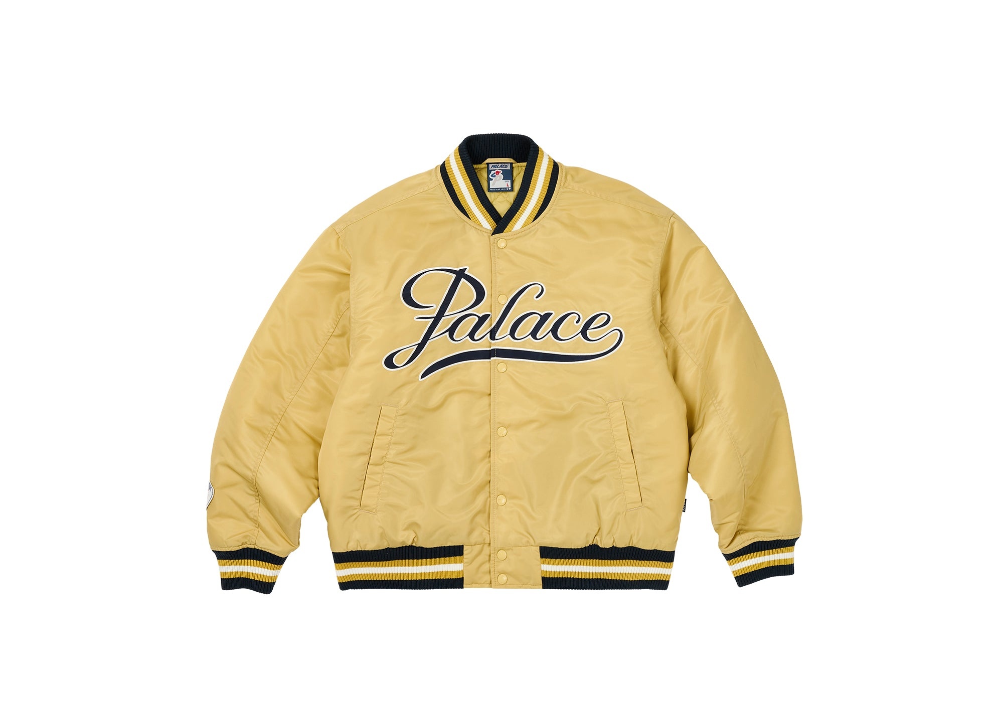 PALACE SATIN THE ARENA JACKET GOLD | REVERSIBLE