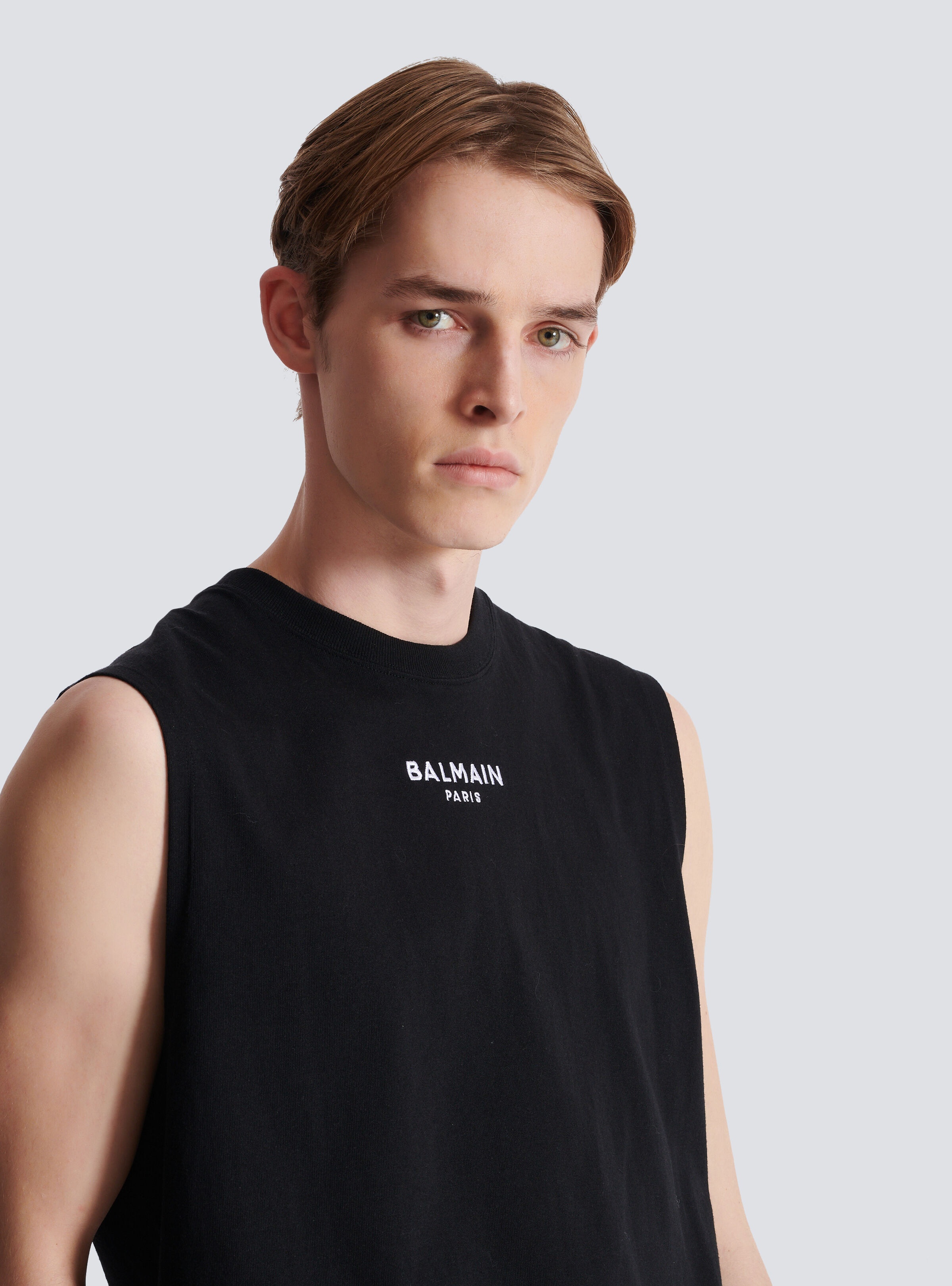 Balmain Paris embroidered vest top - 7