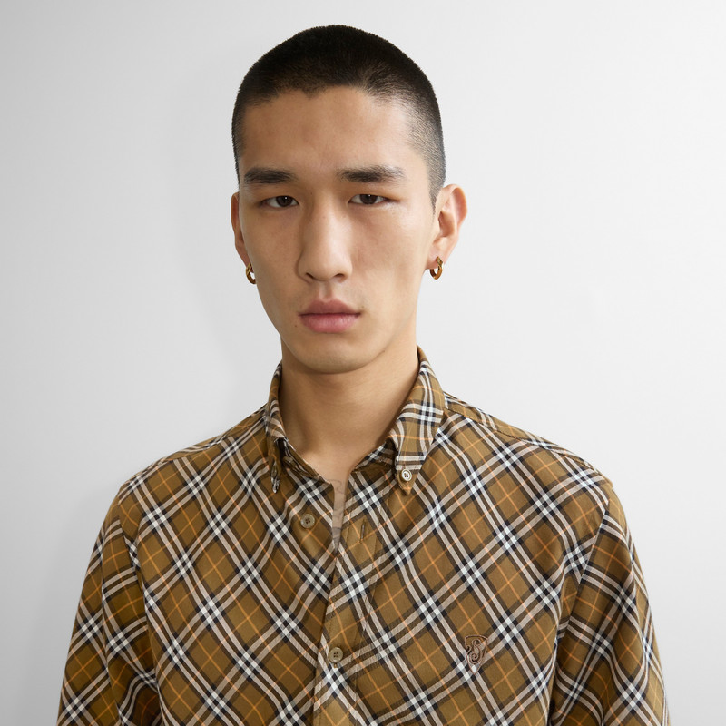 Burberry Gold-plated Small Hollow Hoop Earrings outlook