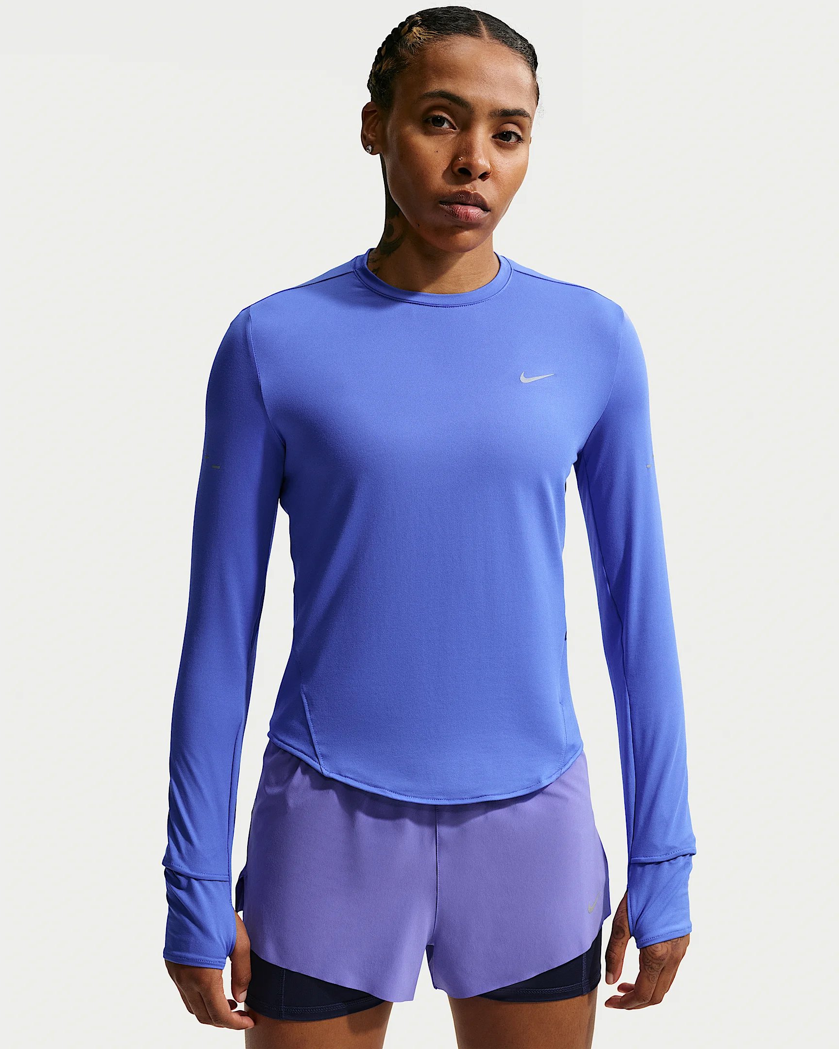 Nike Swift Women's Dri-FIT UV Long-Sleeve Crew-Neck Running Top - 1