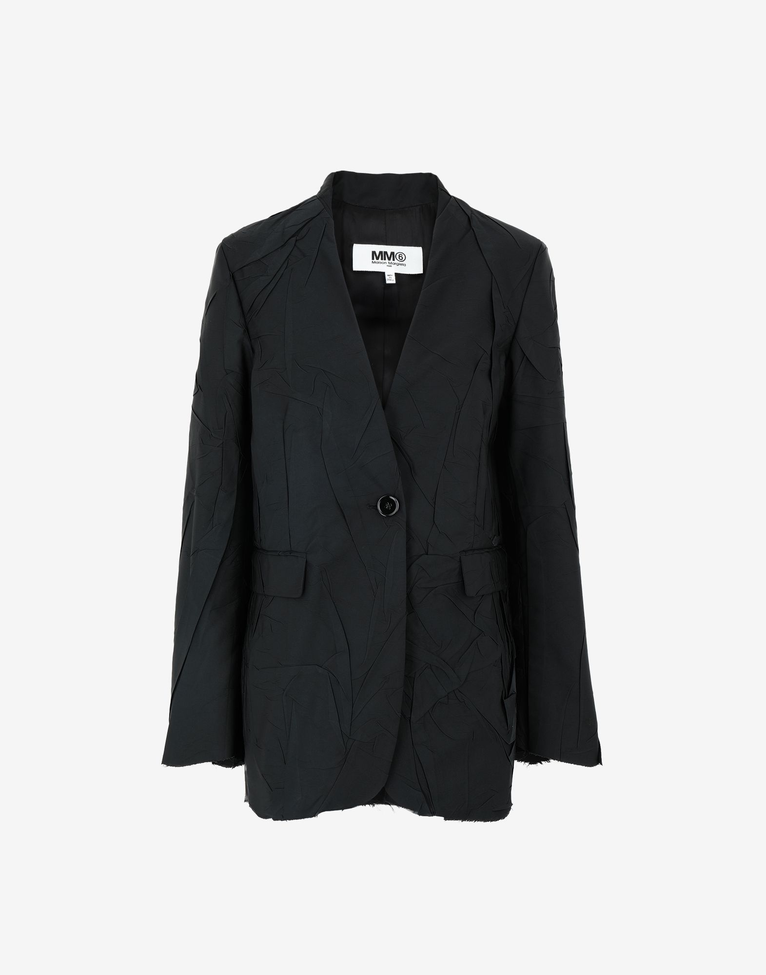 Crushed taffeta blazer - 1