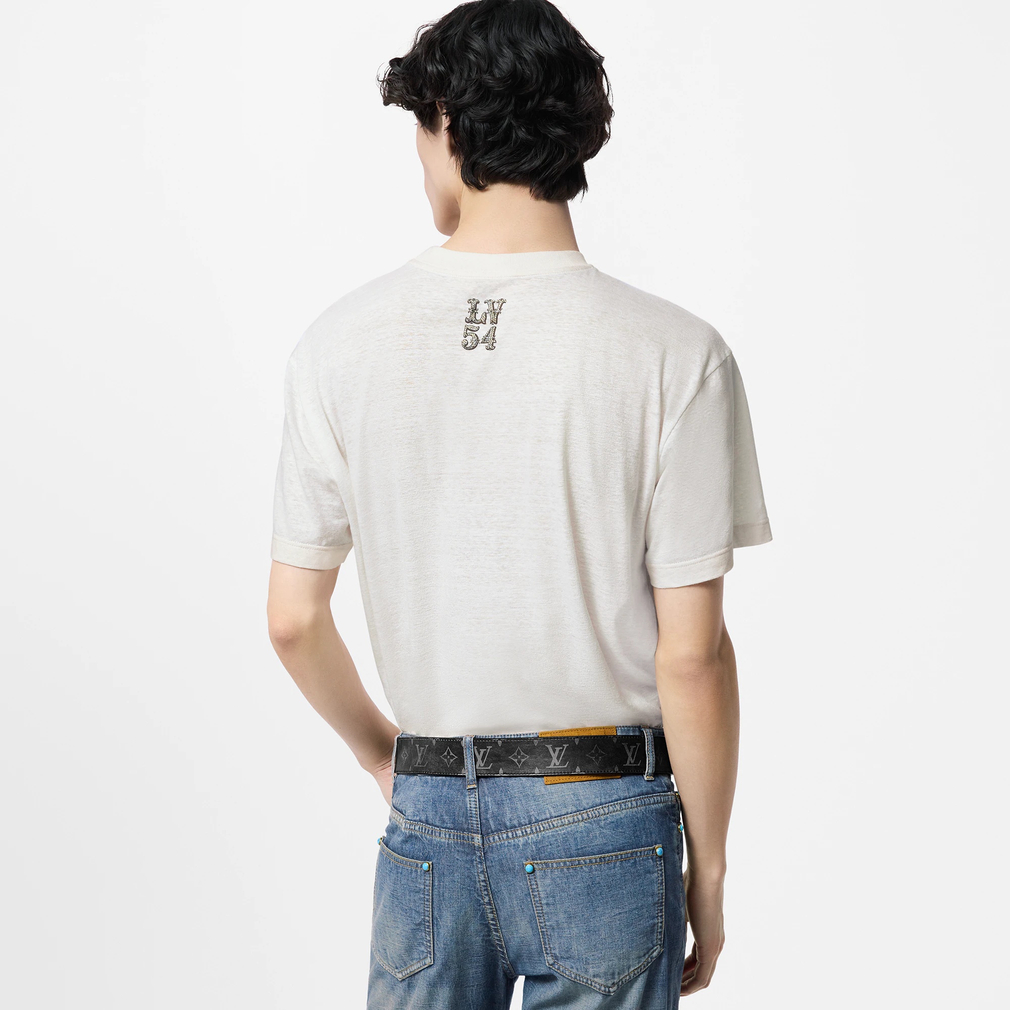 Graphic Cotton And Linen-Blend T-Shirt - 5