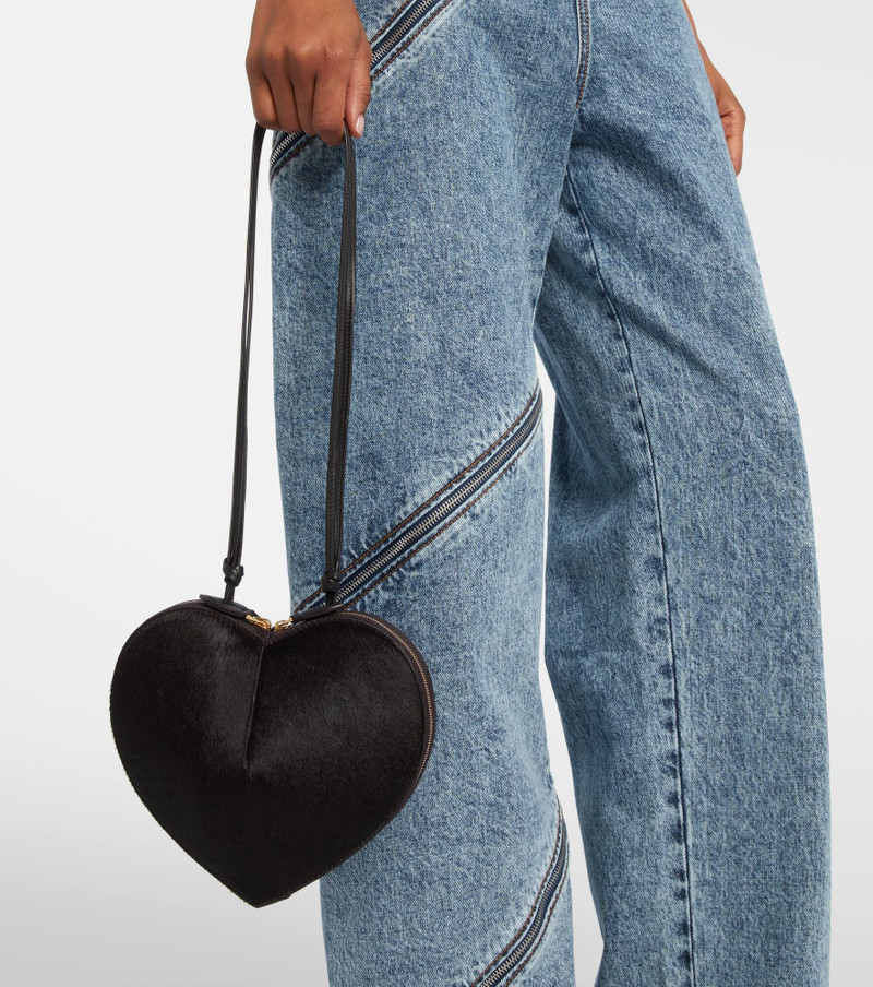 Alaïa Le Cœur calf hair shoulder bag outlook