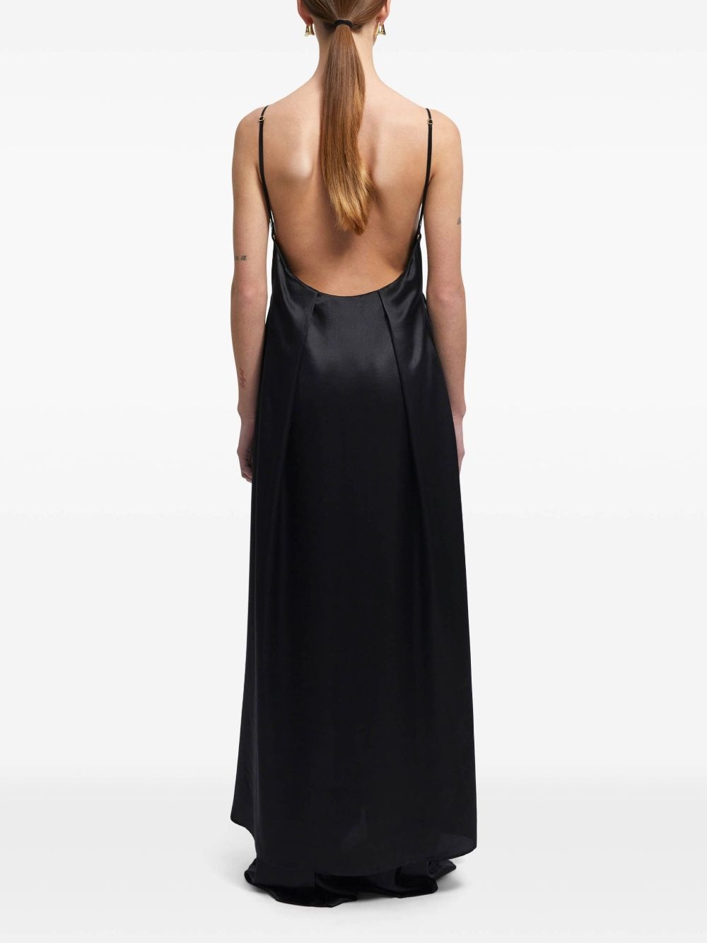 satin maxi dress - 3